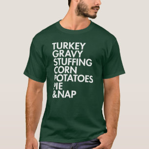 Thanksgiving Food Helvetica Leftovers boy T-Shirt
