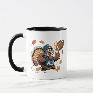 Thanksgiving Football Turkey Fantasy Football Mug
