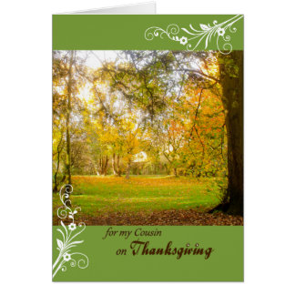 Thanksgiving for Cousin Fall Colours Park Scene