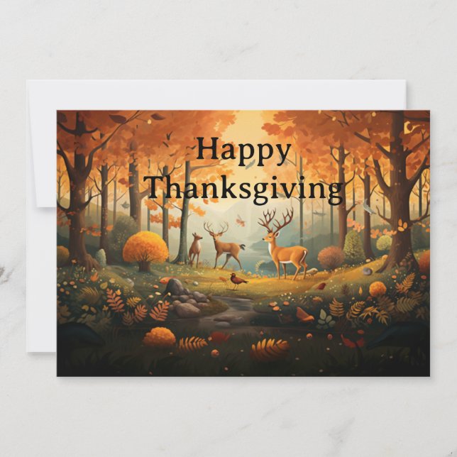 Thanksgiving for Kids 29 Holiday Card (Front)