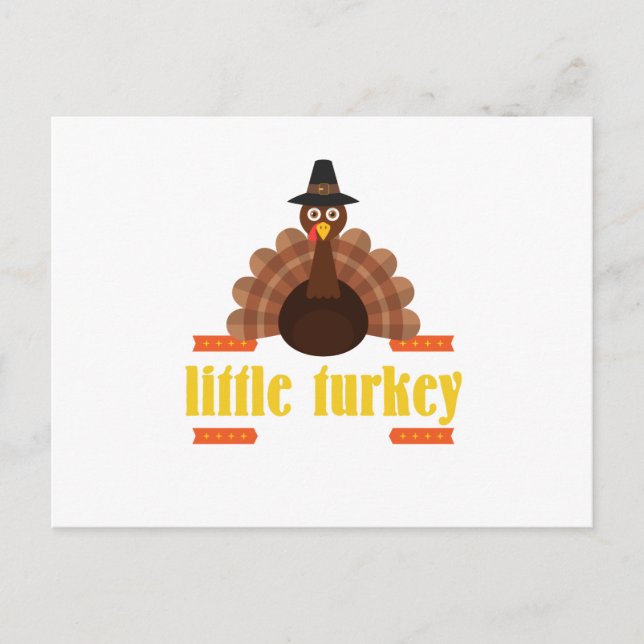 Thanksgiving for kids little turkey holiday (Front)