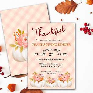 Thanksgiving Friendsgiving Dinner Custom Invitation