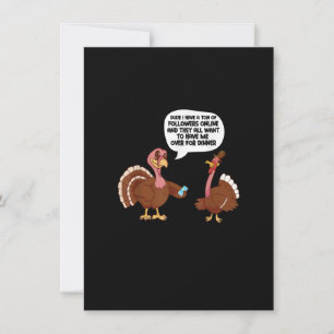 Thanksgiving Funny Turkey Invitation