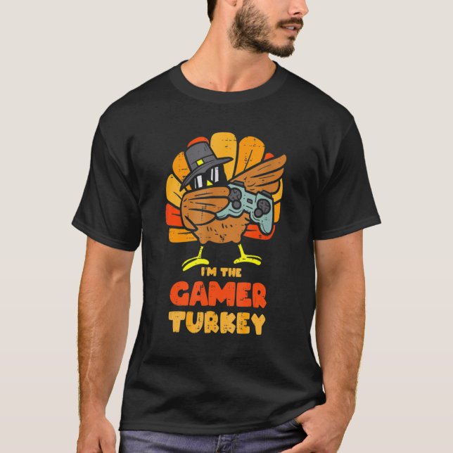 Thanksgiving Game Controller Thanksgiving  Boys Ga T-Shirt (Front)