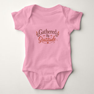 Thanksgiving Gathered by Gratitude Baby Bodysuit