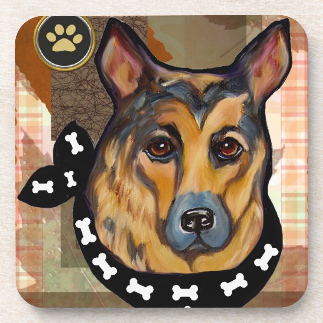 THANKSGIVING GERMAN SHEPHERD COASTER (Front)