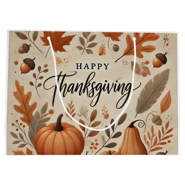 Thanksgiving Gift Bag - Large (Back)