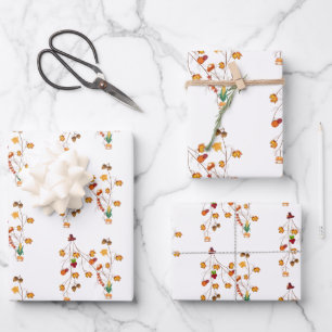 Thanksgiving Gift Wrappers Wrapping Paper Sheet