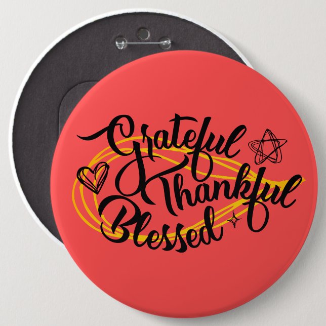 Thanksgiving Gifts 6 Inch Round Button (Front & Back)