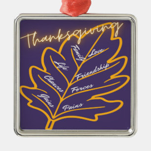 Thanksgiving Gifts  Metal Ornament
