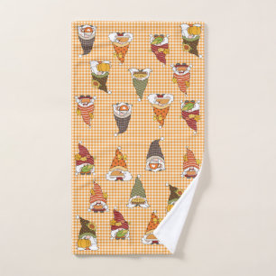 Thanksgiving Gnome all over print Hand Towel