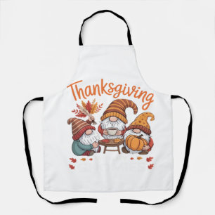 Thanksgiving Gnome Fall Leopard Turkey Essential T Apron