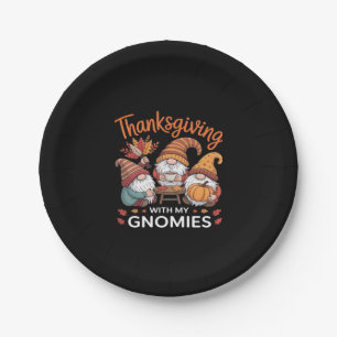 Thanksgiving Gnome Fall Leopard Turkey Essential T Paper Plate