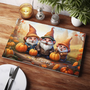 Thanksgiving Gnomes Personalized Cutting Board