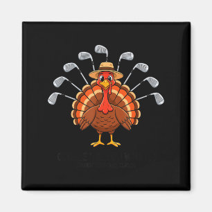 Thanksgiving Golf Turkey Funny Turkey Day Golf Cli Magnet