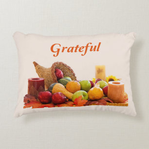 Thanksgiving Grateful Accent Pillow