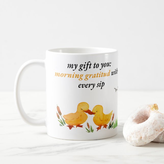 Thanksgiving Gratitude Mug: A Thoughtful Gift Coffee Mug (With Donut)