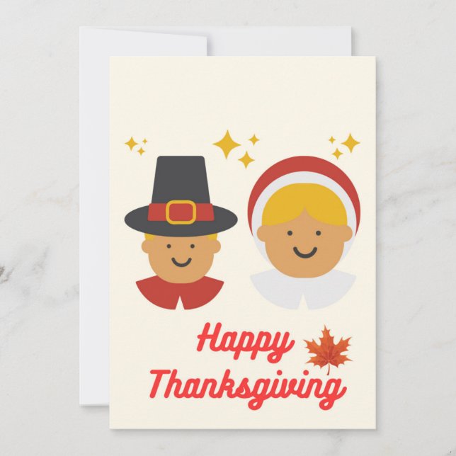 Thanksgiving greeting card (Front)
