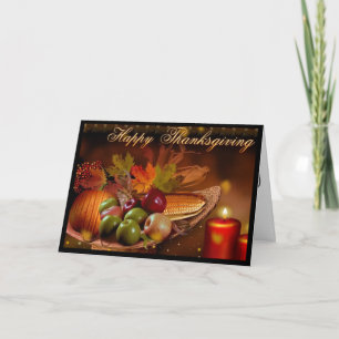 Thanksgiving Greeting Card with Quote