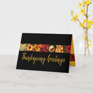 Thanksgiving Greetings Colourful Autumn Collage Card