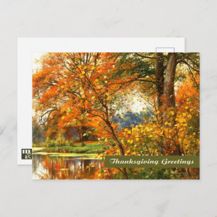 Thanksgiving Greetings. Fine Art Postcard