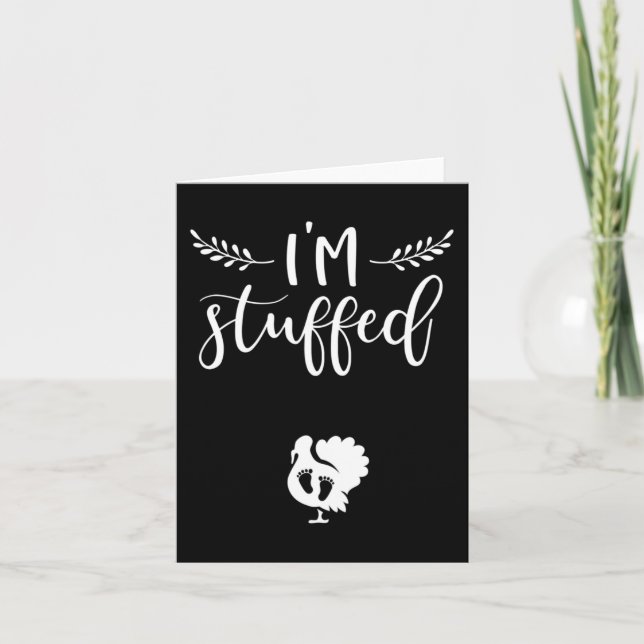 Thanksgiving Grossesse Faire-part Turquie bébé R (Devant)