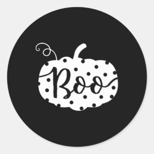 Thanksgiving Halloween Cutest boo Pumpkin' Women G Classic Round Sticker