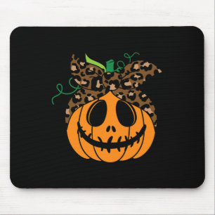 Thanksgiving Halloween Fall Cute And Funny Pumpkin Mouse Pad