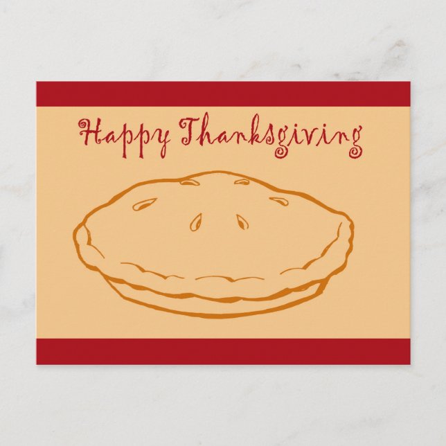 Thanksgiving Happy Thanksgiving Turkey Give Thanks Holiday Postcard (Front)