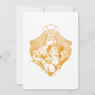 Thanksgiving Harvest Dinner Letterpress Turkey Invitation