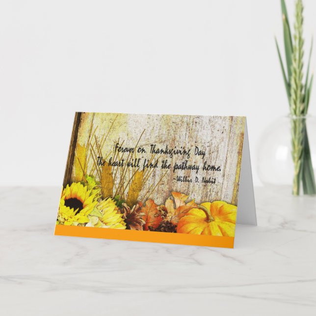 Thanksgiving Harvest Holiday Card (Front)