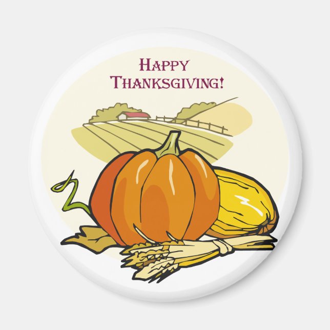 Thanksgiving Harvest Magnet (Front)