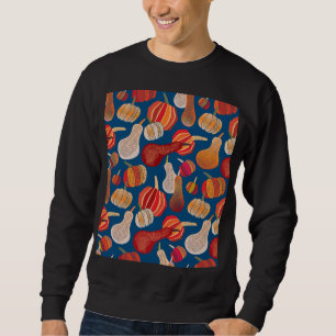 Thanksgiving Harvest: Pumpkin Vintage Art Sweatshirt