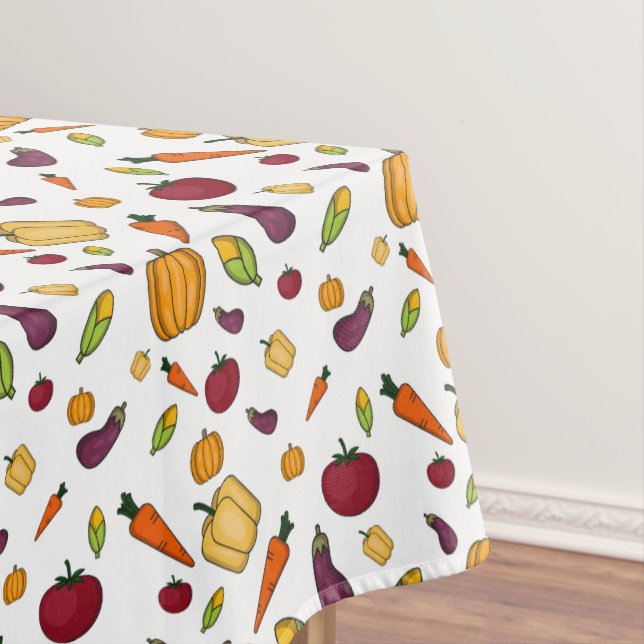 Thanksgiving harvest vegetable family tablecloth (In Situ)