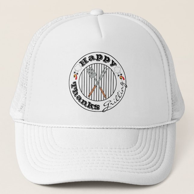 Thanksgiving Hat Happy Thanksgrilling (Front)