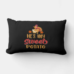 Thanksgiving He Is My Sweet Potato Lumbar Pillow