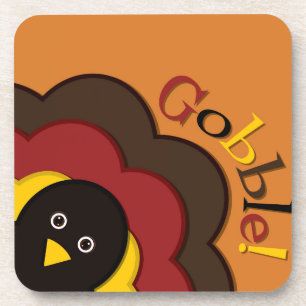 Thanksgiving hiding turkey coaster