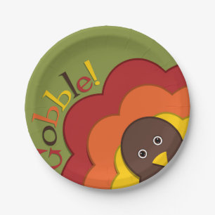 Thanksgiving hiding turkey paper plate