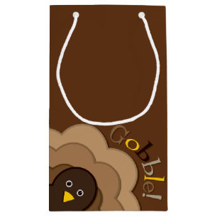 Thanksgiving hiding turkey small gift bag