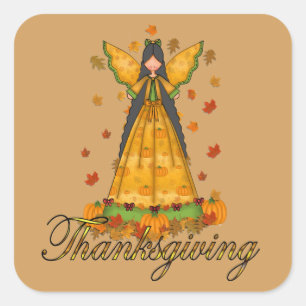 Thanksgiving Holiday Angel Autocollant de plaisir 