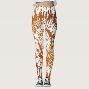 Thanksgiving Holiday Autumn Tie Dye Gift Pattern Leggings