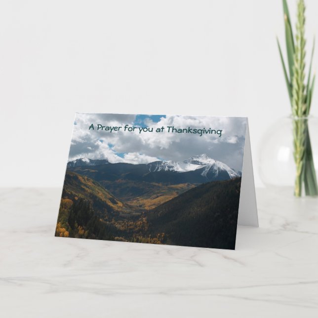 Thanksgiving Holiday Card (Front)