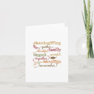 thanksgiving holiday card
