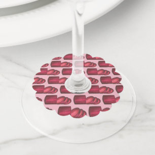 Thanksgiving Holiday Dinner Cranberry Sauce Wine Glass Tag