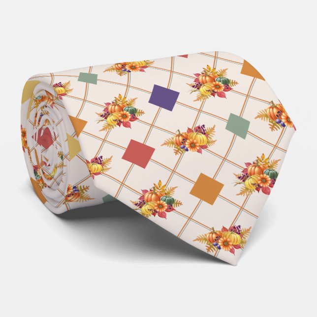 Thanksgiving Holiday Neck Tie (Rolled)