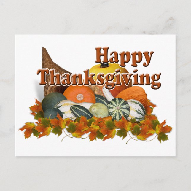 Thanksgiving Holiday Postcard (Front)