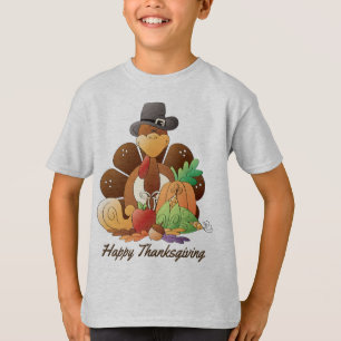 Thanksgiving Holiday turkey kids t-shirt