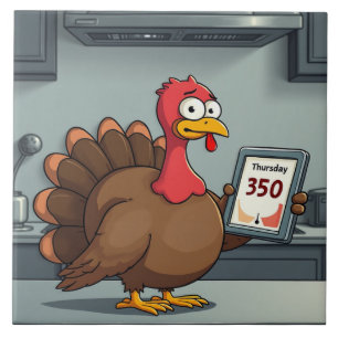 Thanksgiving Humor Funny Turkey Joke Tile