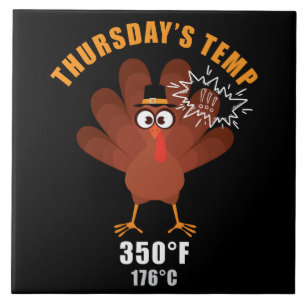 Thanksgiving Humor Funny Turkey Joke Tile