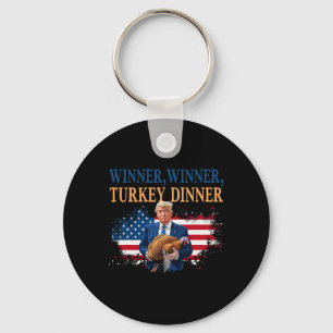 Thanksgiving Humor Trump Turkey Keychain